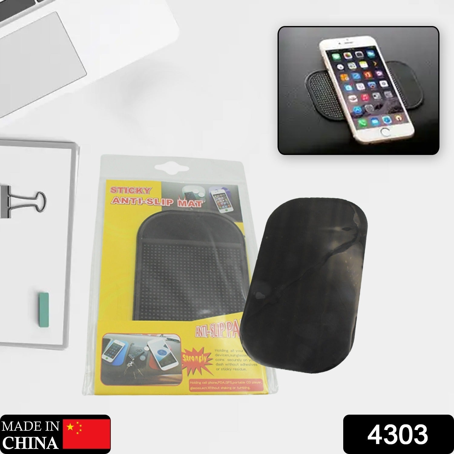 4303 Car Non-Slip Mat Car Holder, Non-Slip Mat Anti-Slip Car Gel Pads Adhesive Mat Non-Slip Mat Car Dashboard for Other Equipment such as Mobile Phones Keys Glasses (1 Pc) 4303 Car Non-Slip Mat Car Holder, Non-Slip Mat Anti-Slip Car Gel Pads Adhesive Mat Non-Slip Mat Car Dashboard for Other Equipment such as Mobile Phones Keys Glasses (1 Pc)